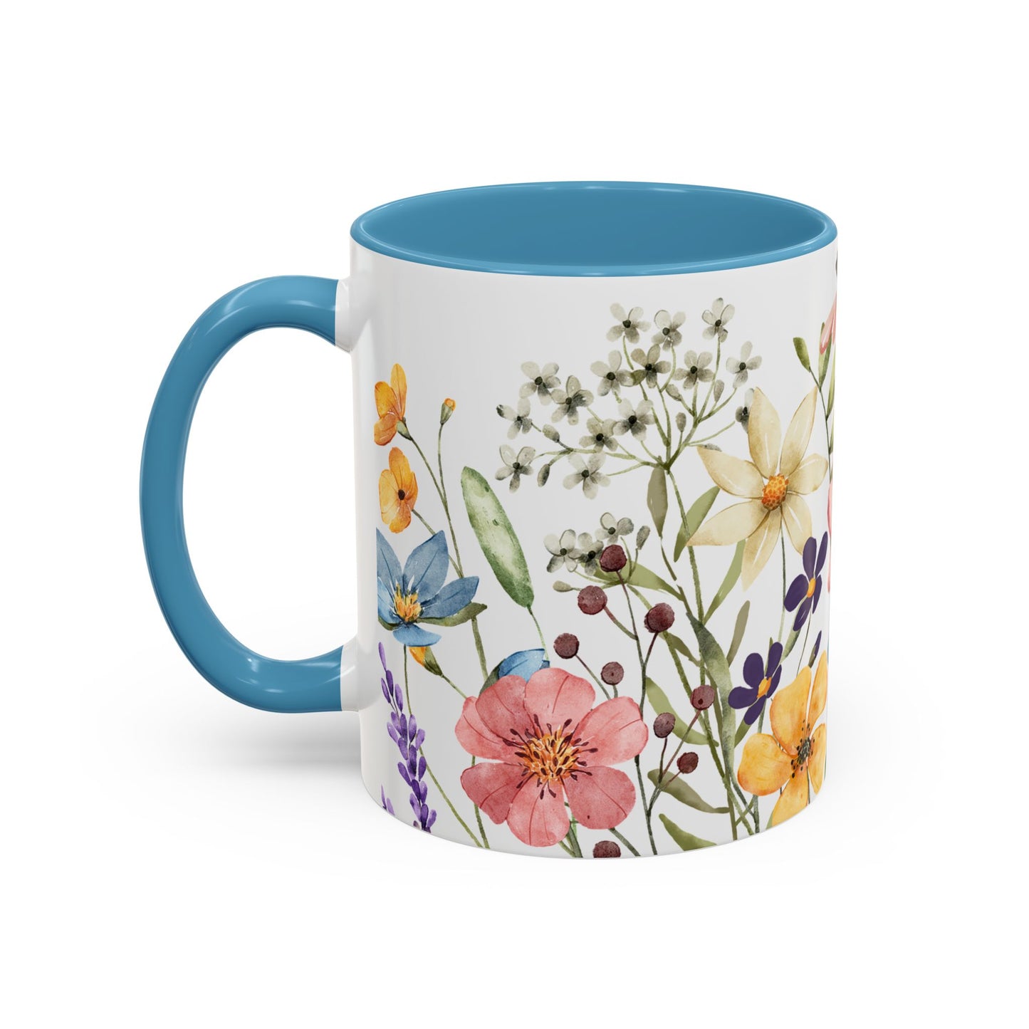 Copy of Floral Accent Coffee Mug | Colorful Botanical Design for Nature Lovers