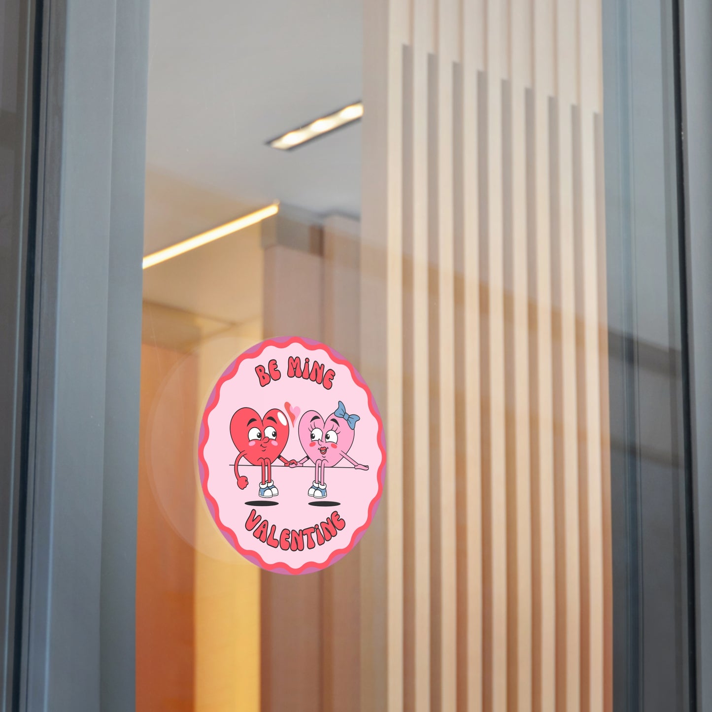 Valentine Round Stickers - Be Mine