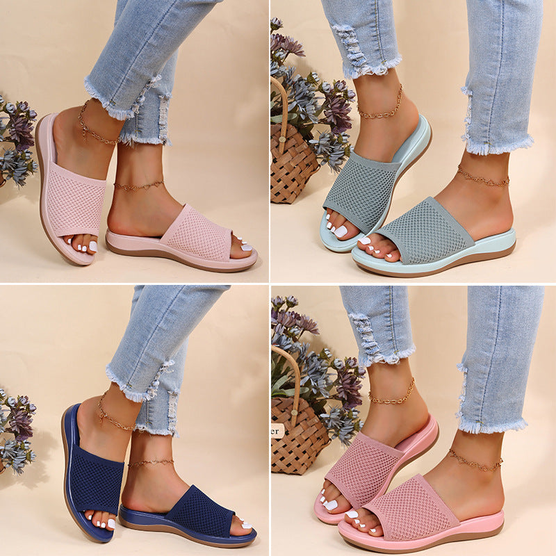 Women Shoes Summer Flat Sandals Casual Indoor Outdoor Slipper For Beach Shoes