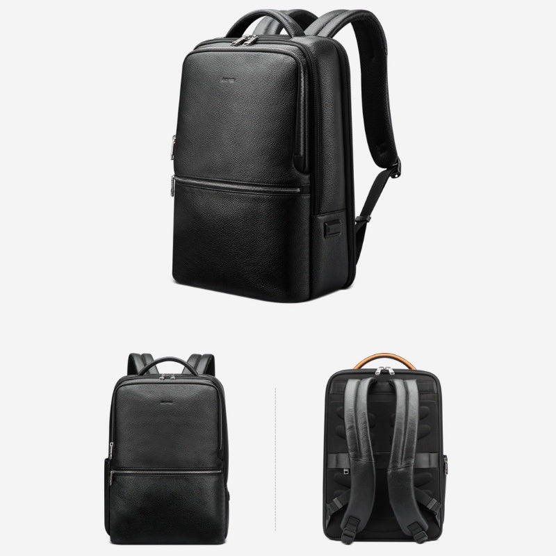 Men's Backpack Leather Large Capacity