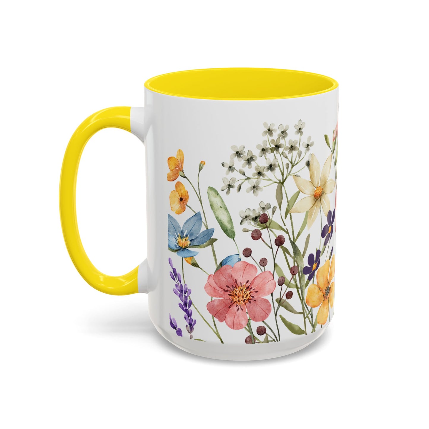 Copy of Floral Accent Coffee Mug | Colorful Botanical Design for Nature Lovers