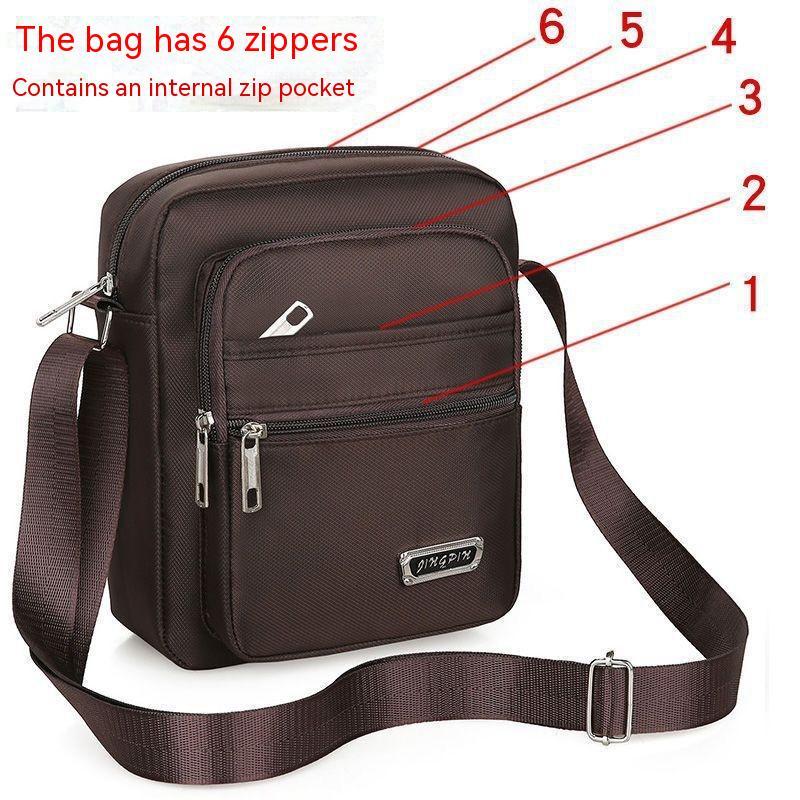 Large Capacity Multi-layer Waterproof Shoulder Crossbody Bag