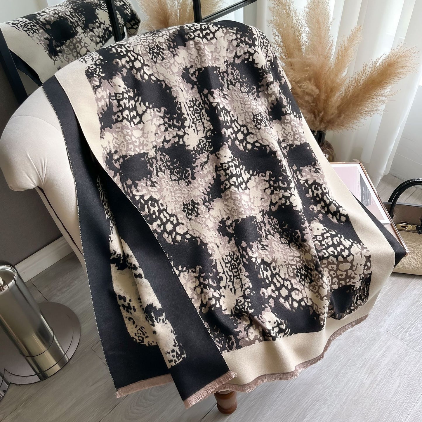 New Leopard Print Long All-matching Warm Scarf