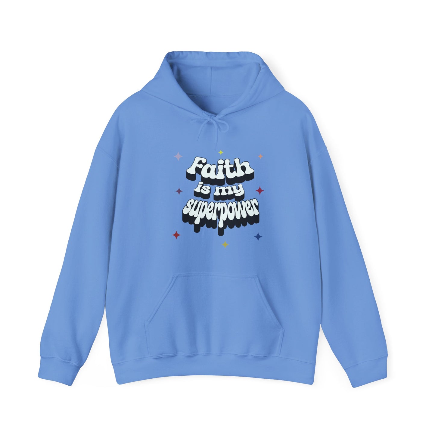 Faith is my Superpower Hoodie, Religious Sweatshirt, Christian Apparel, Inspirational Pullover, Gift for Believer, Religious Clothing