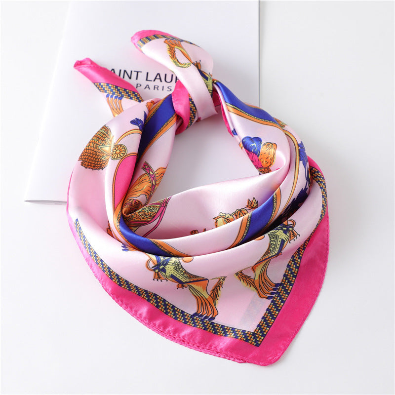 Women's New Small Square Retro Cashew Professional Scarf