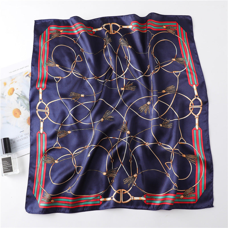 Women's New Small Square Retro Cashew Professional Scarf