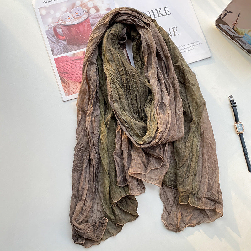 Retro Fashion Cotton And Linen Scarf For Women