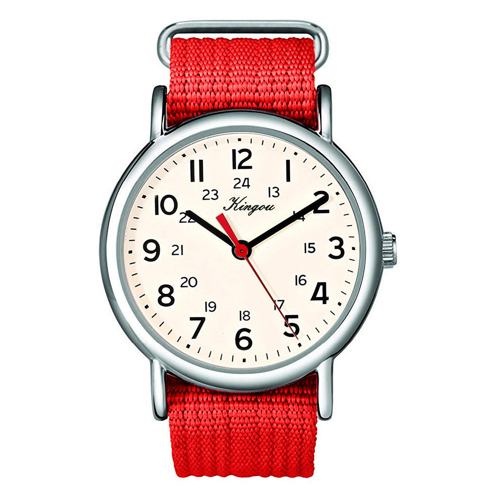 Hot Selling Nylon Band Student Quartz Watch