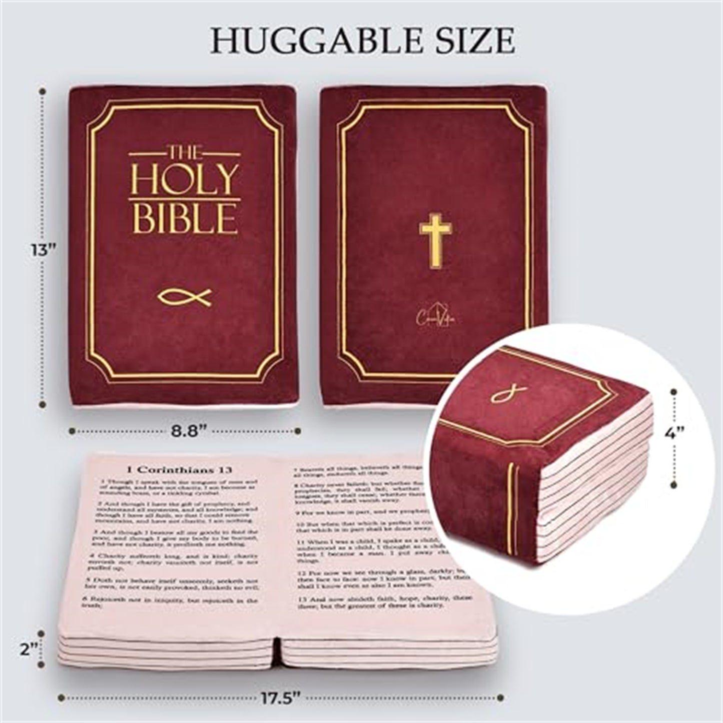 Stuffed Memory Sponge Bible Pillow Plush Toys Bible Pillow Toy With Best Christian Gifts For Kids Children