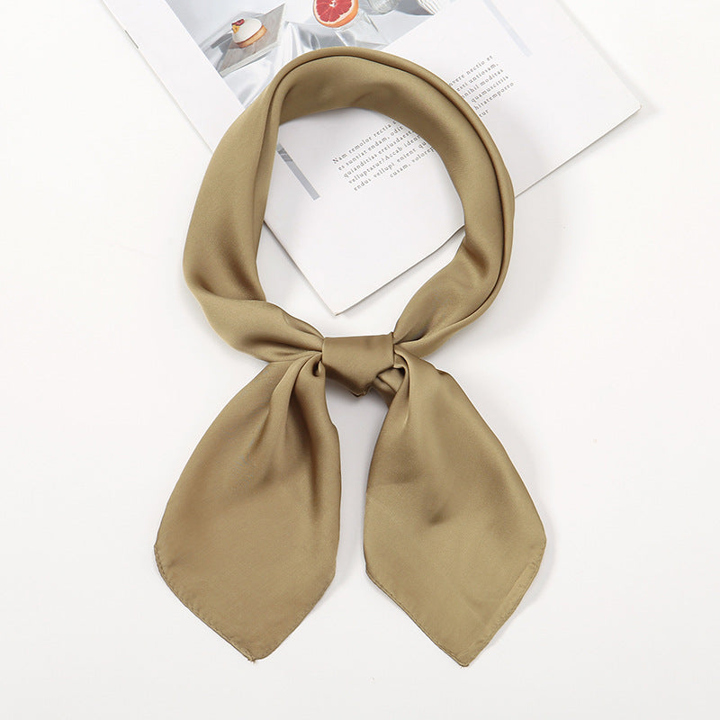 Simple And Versatile Satin Plain Handkerchief